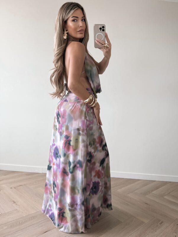 Sunset Long Dress - purple