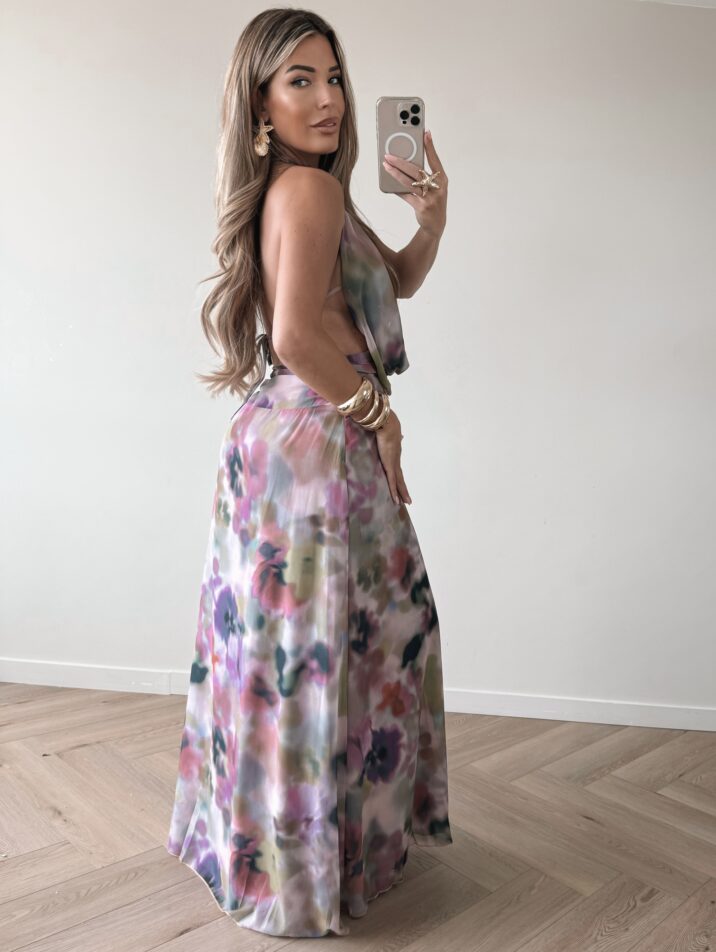 Sunset Long Dress - purple