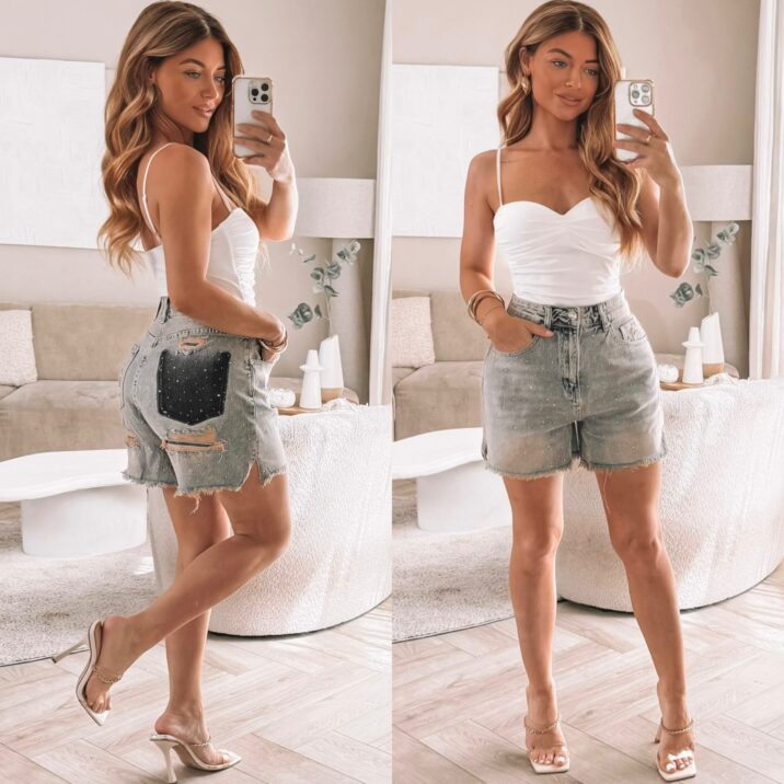 Fabluxe short diamond jeans - Vintage