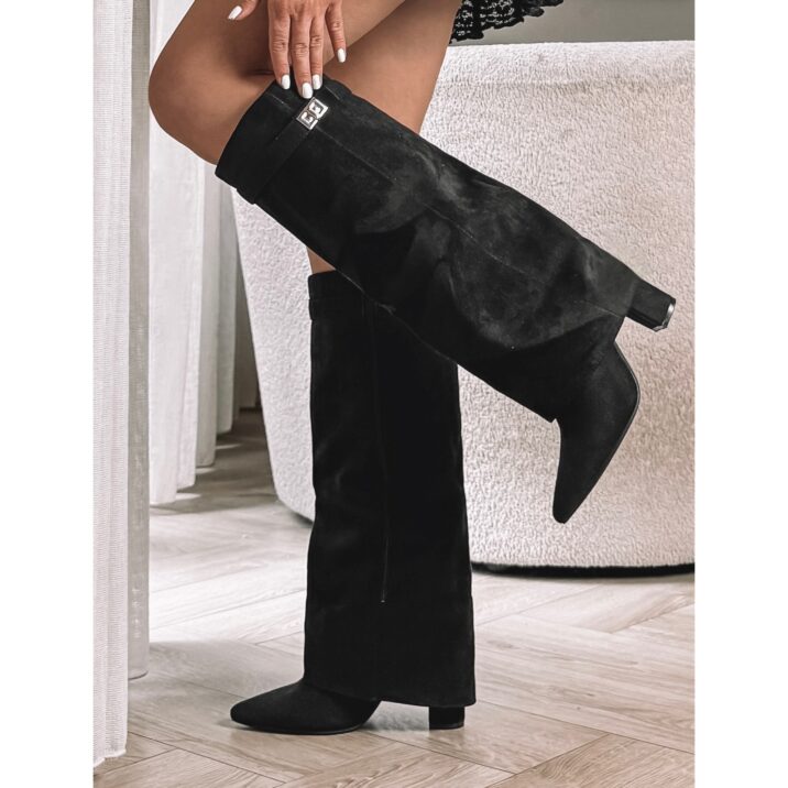 Gorgeous overlay boots - Black