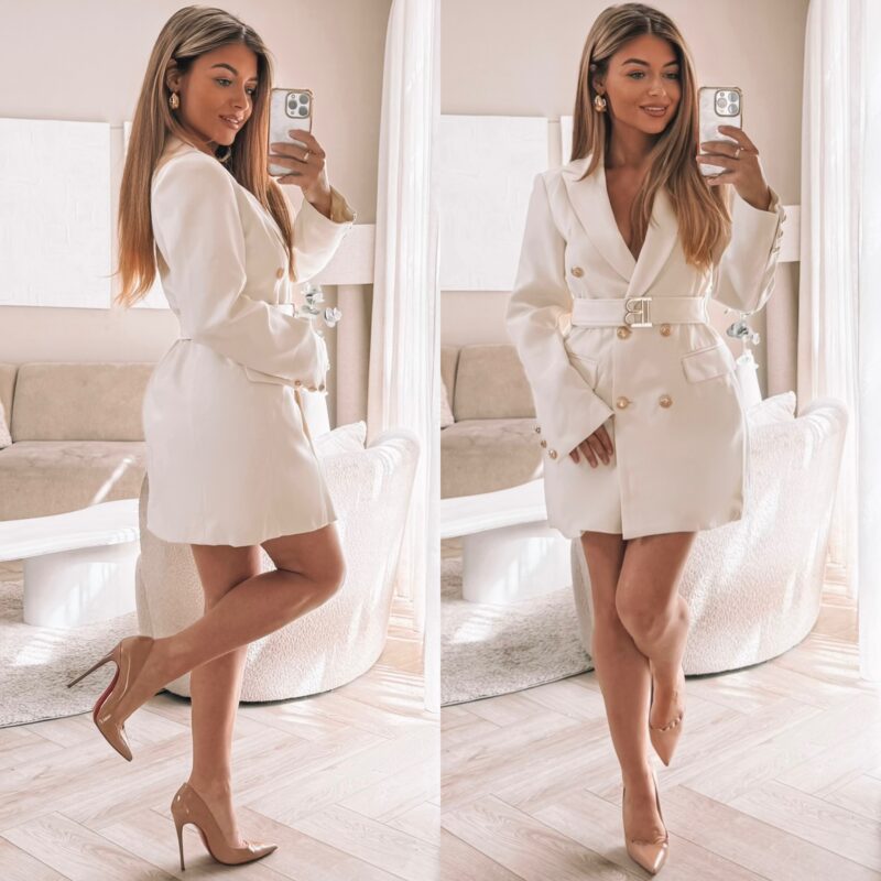 Main Inspo Blazerdress - Beige