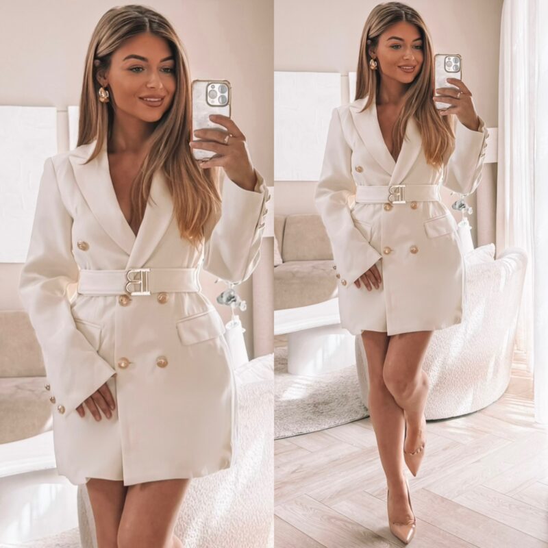 Main Inspo Blazerdress - Beige