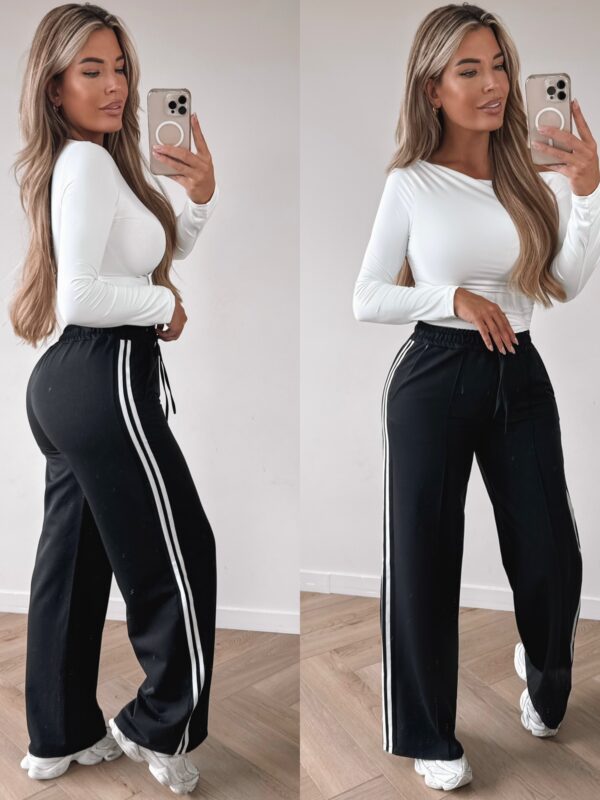 Tori stripe jogger - Black