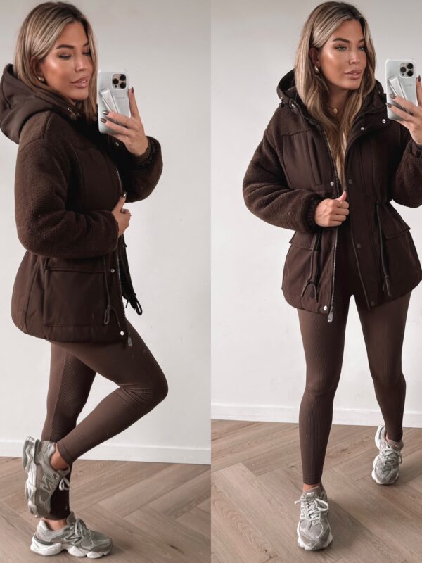 Cozied Up Winterjacket - Brown