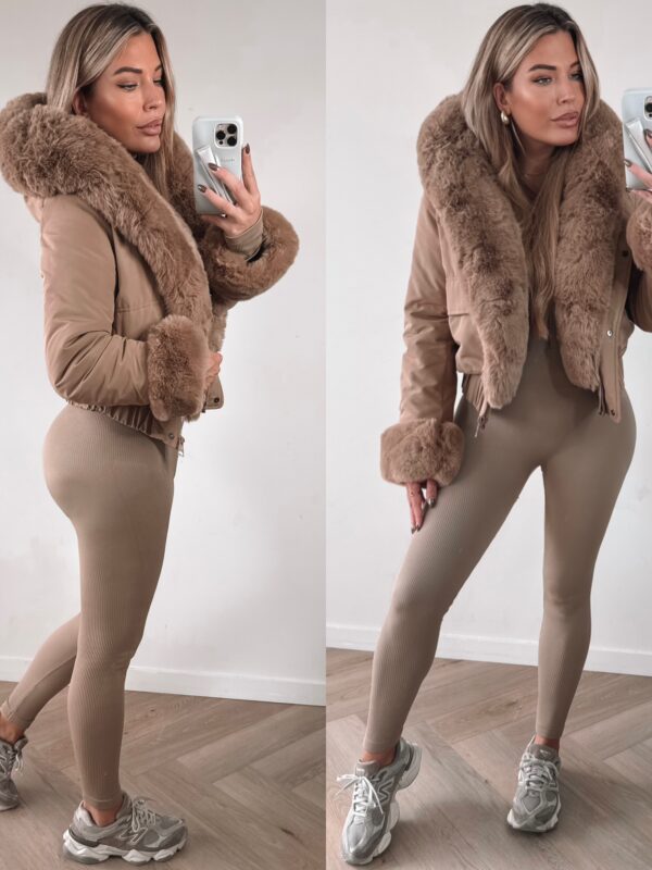 Perfect Furry Winterjacket - Camel