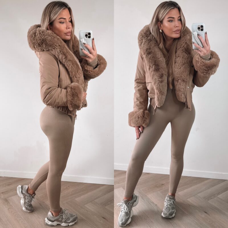 Perfect Furry Winterjacket - Camel
