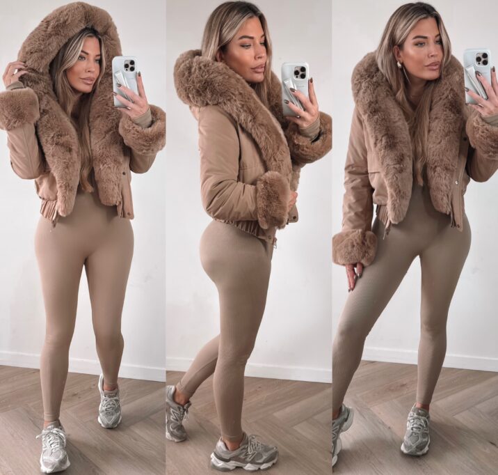 Perfect Furry Winterjacket - Camel