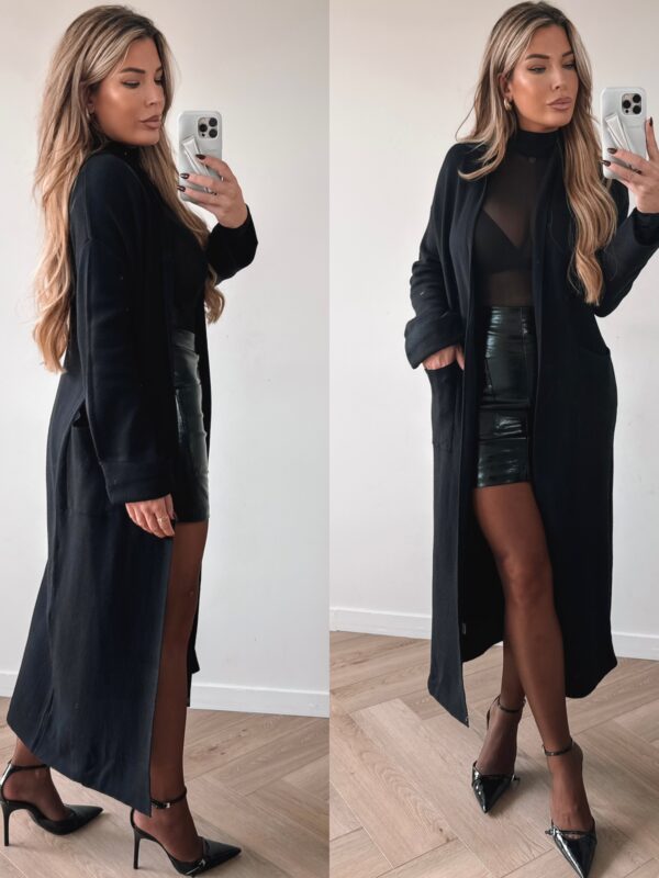 Maddie long cardigan - Black
