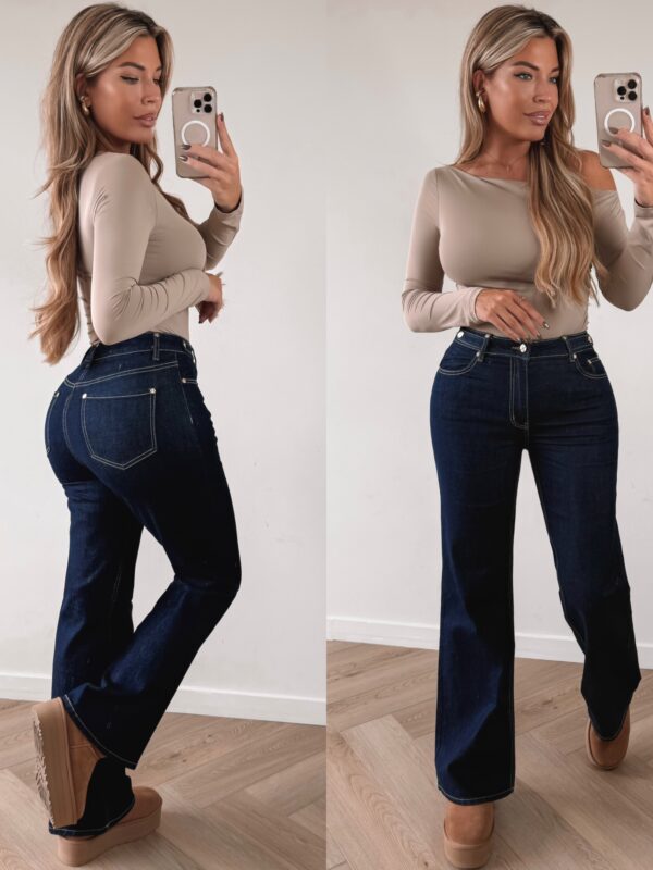 Fabluxe Ambition wide leg jeans - Darkblue