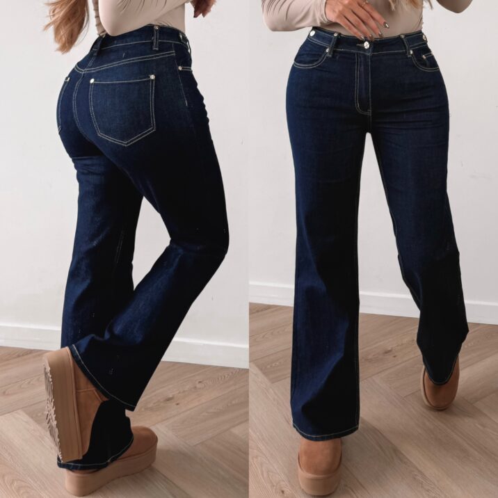 Fabluxe Ambition wide leg jeans - Darkblue