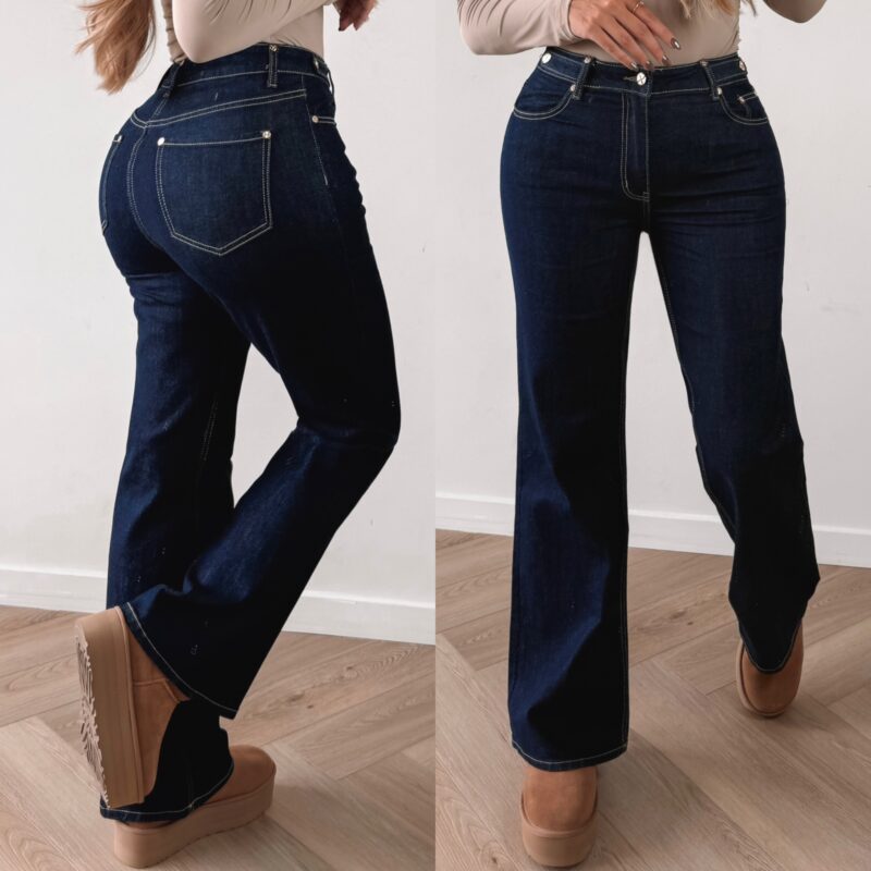 Fabluxe Ambition wide leg jeans - Darkblue