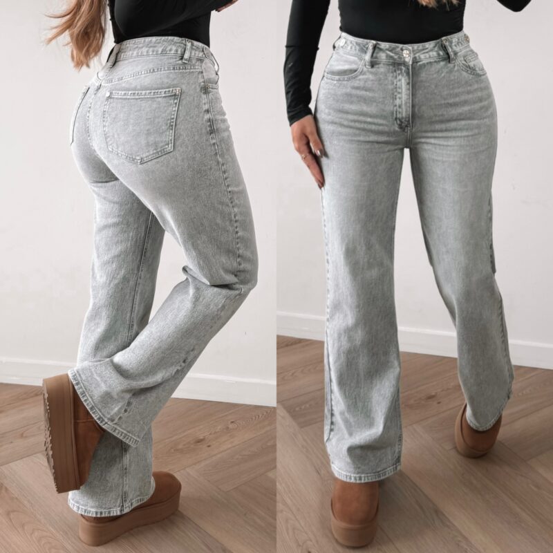 Fabluxe Ambition wide leg jeans - Grey
