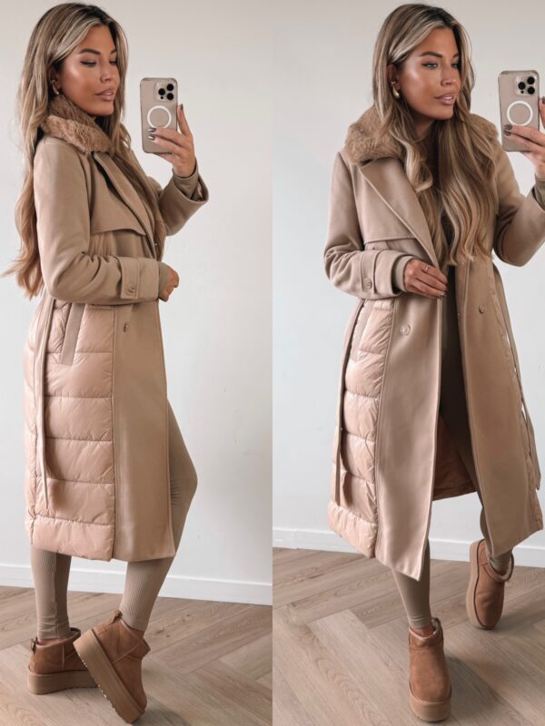 Trenchcoat Winterjacket - Camel
