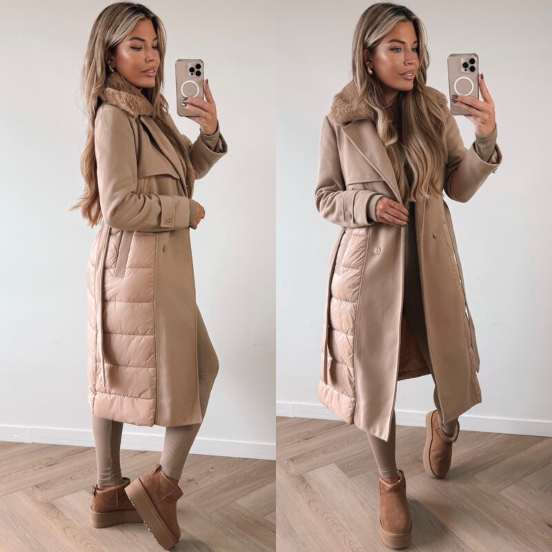Trenchcoat Winterjacket - Camel