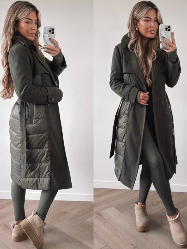 Trenchcoat Winterjacket - Green