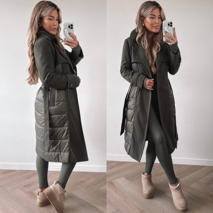 Trenchcoat Winterjacket - Green