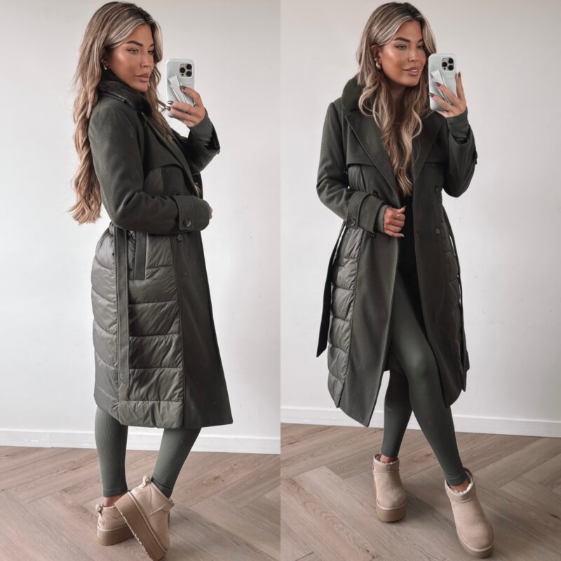 Trenchcoat Winterjacket - Green