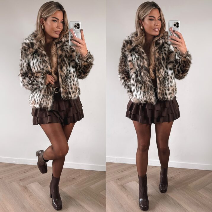 Trend Faux fur jacket - leopard