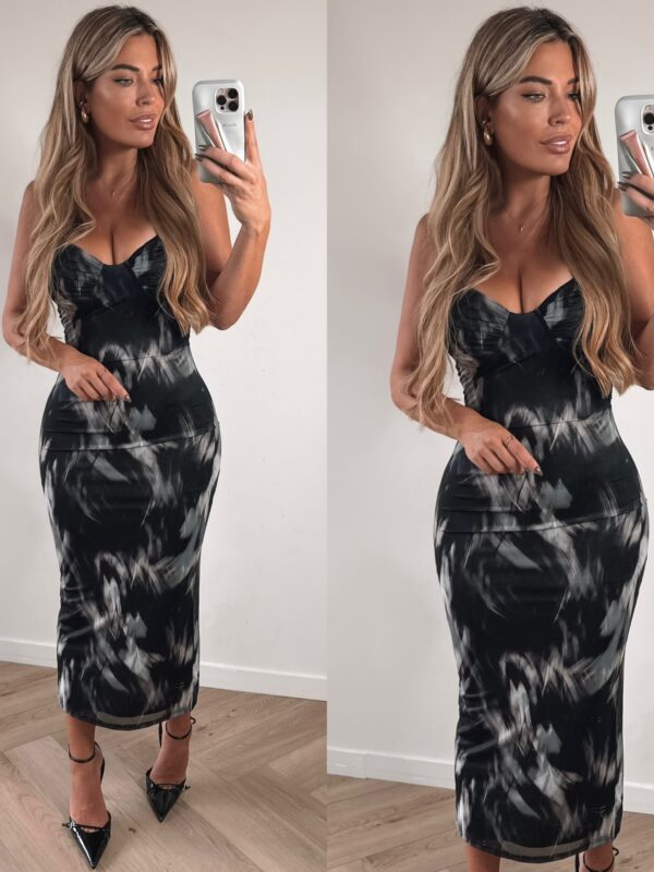 Fabluxe Marble cup dress - Grey