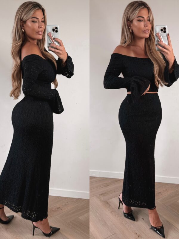 Kylie sleeve set - Black