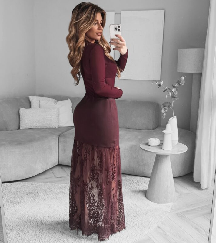 Lace Skirt - Bordeaux