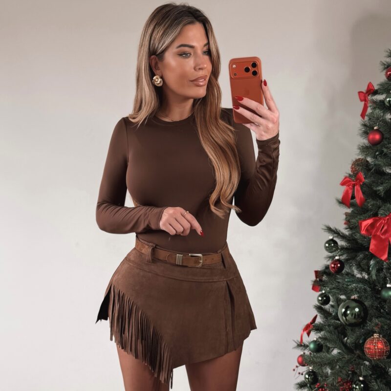 Skins long sleeve body - Choco