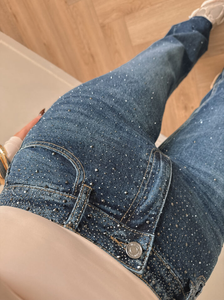Fabluxe Diamond wide leg jeans - Darkblue