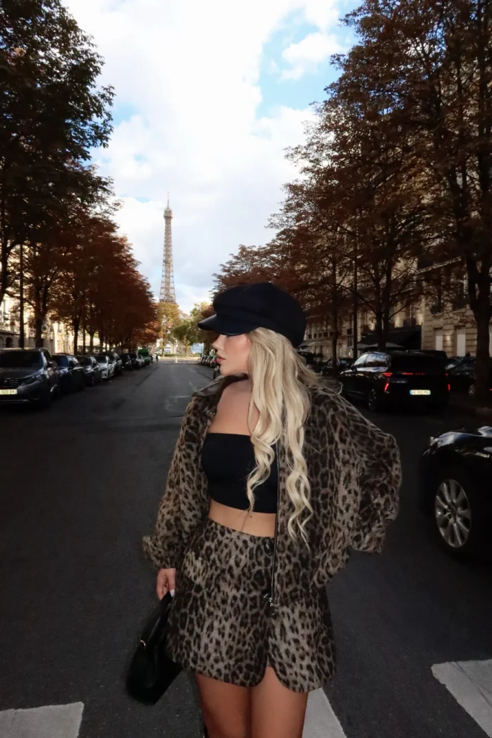 Cozy Leopard skort - Bruin/Black