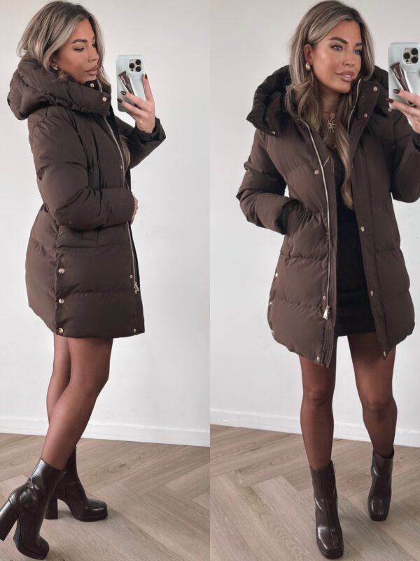 Soccer Button winterjacket - Choco