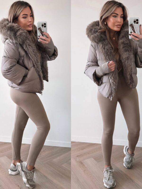 Keep me Warm Winterjacket - Taupe