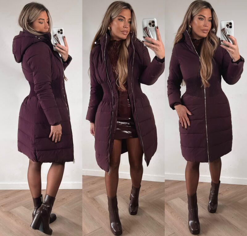 Taille Winterjacket - Aubergine