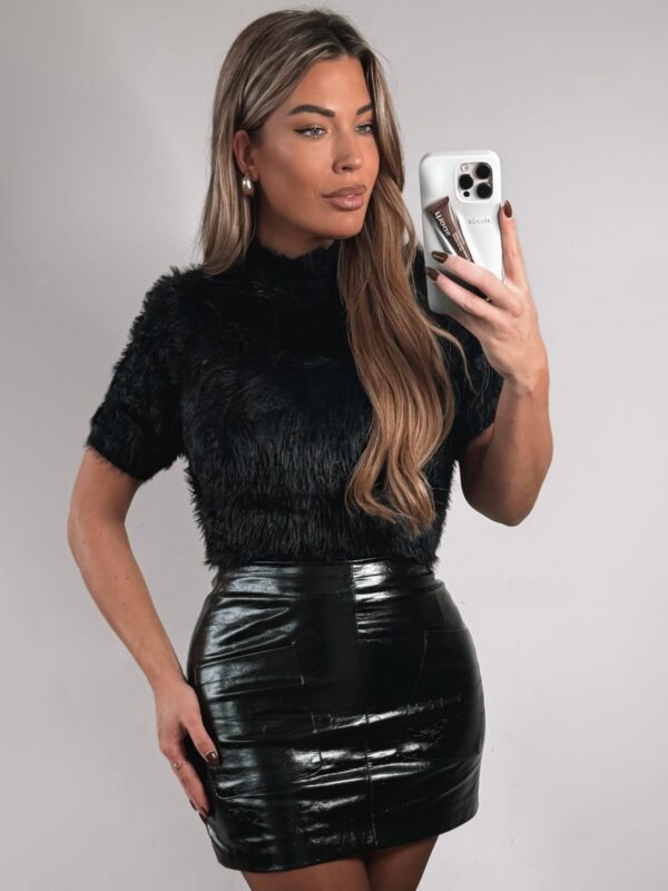 Blair Furry sweater - Black