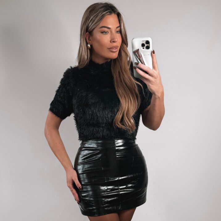 Blair Furry sweater - Black