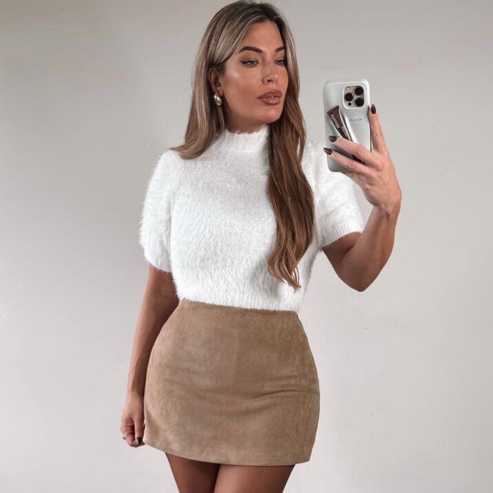 Blair Furry sweater - White