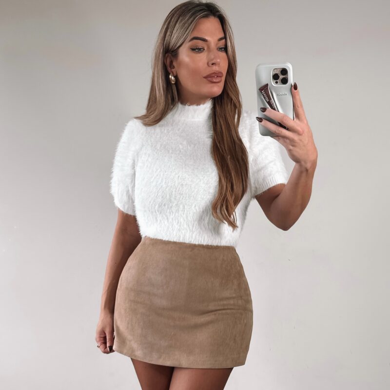 Blair Furry sweater - White