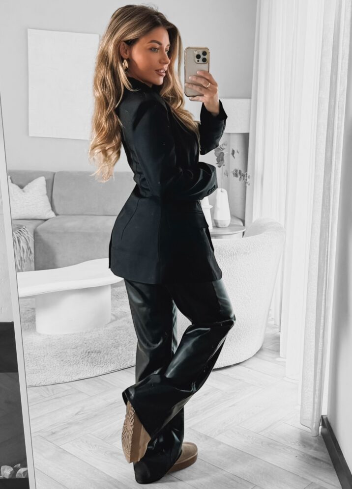 Classic Getailleerde Blazer - Black