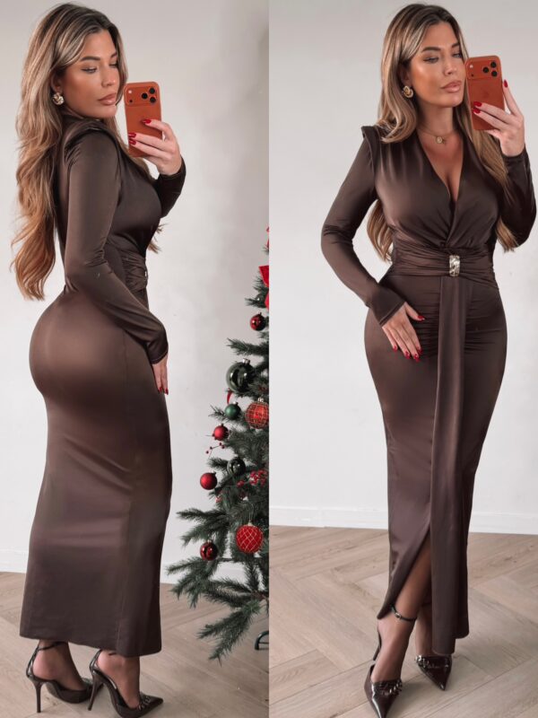 Maxi Glam dress - Choco