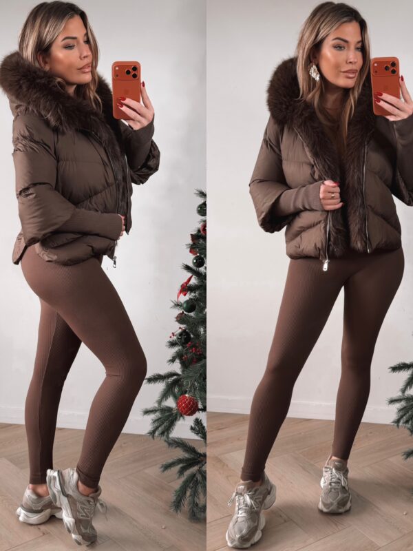 Fashion Furry Winterjacket - Choco