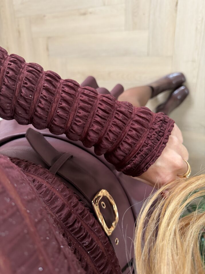 Bubble Glitter Body - Burgundy