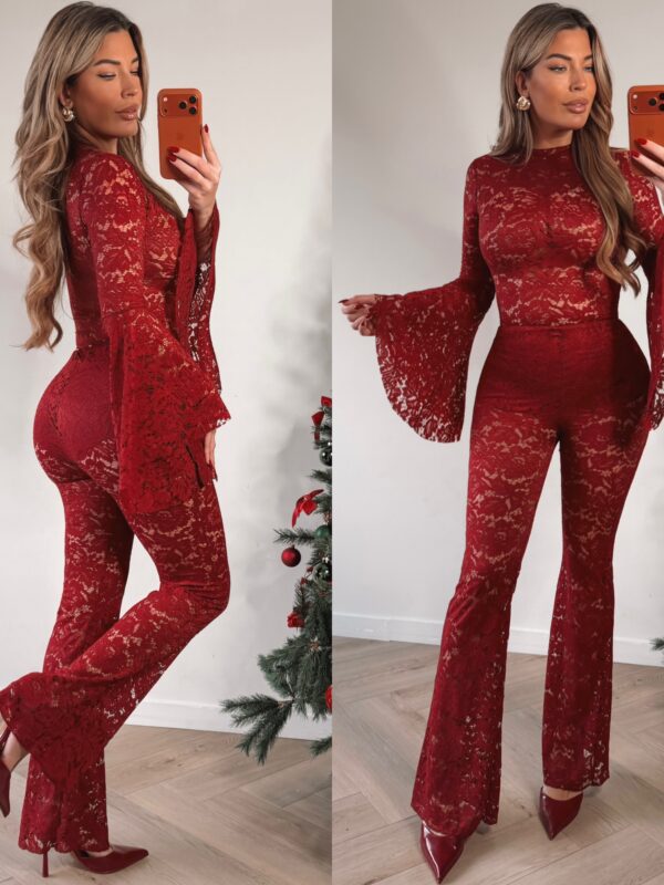 Lace Flair Set - bordeaux