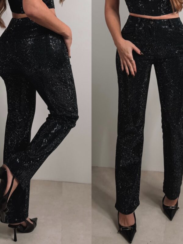 Diamond all over Jeans - Black
