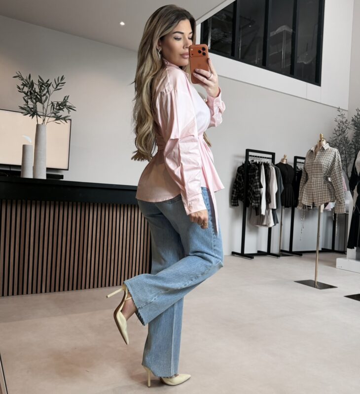 Lima knot blouse - Pink