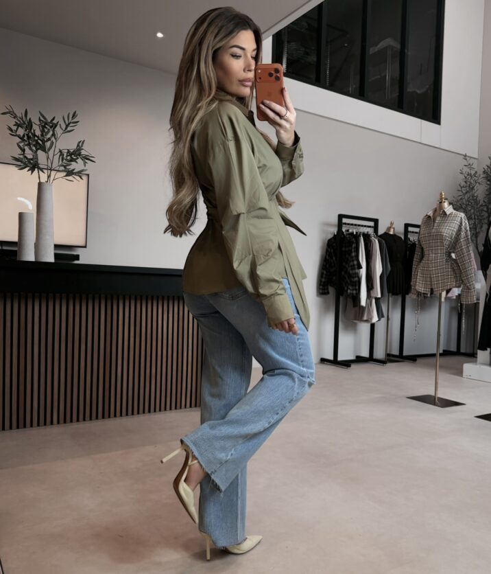 Lima knot blouse - Taupe