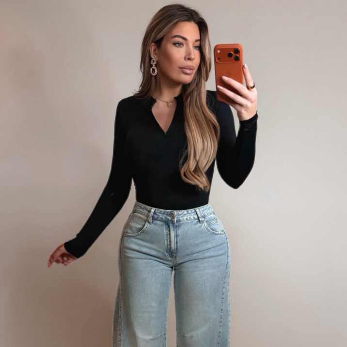 Ribbed zipp body - Black