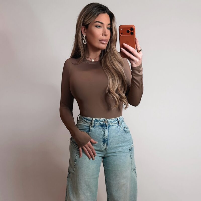 Skins long sleeve body - Brown