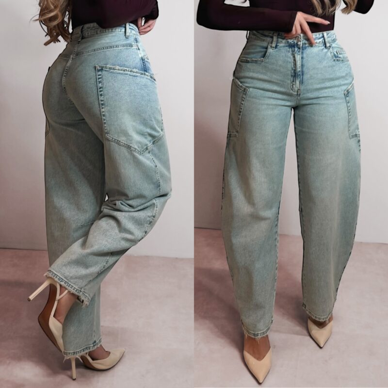 The Ballon jeans pocket side - Blue