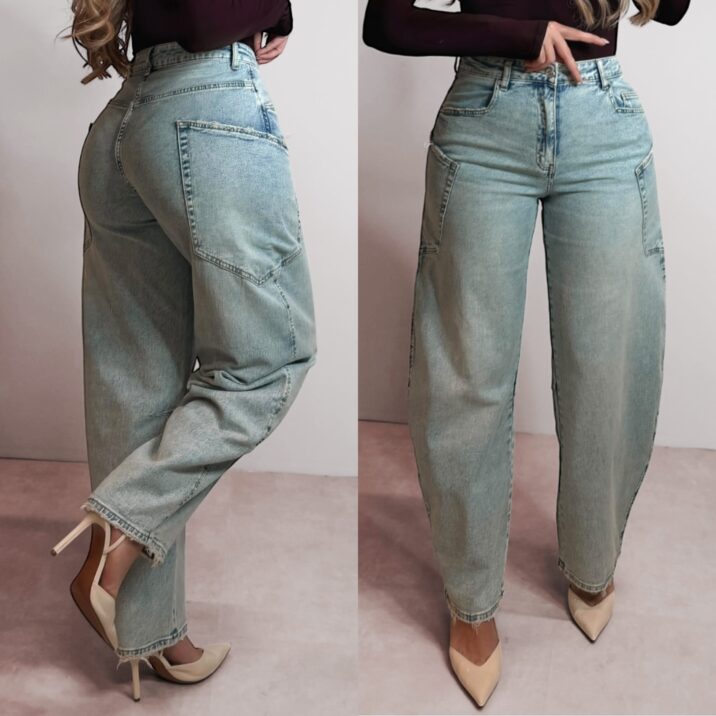 The Ballon jeans pocket side - Blue
