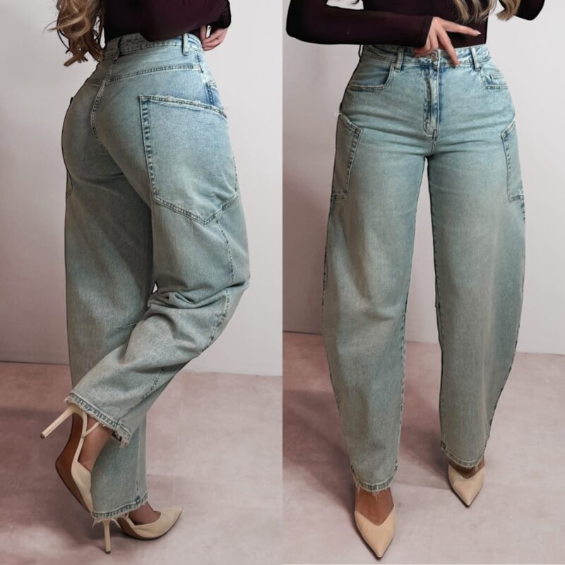 The Ballon jeans pocket side - Blue