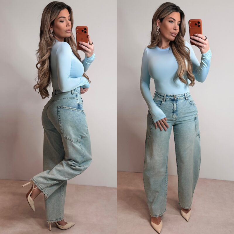 Skins long sleeve body - Babyblue