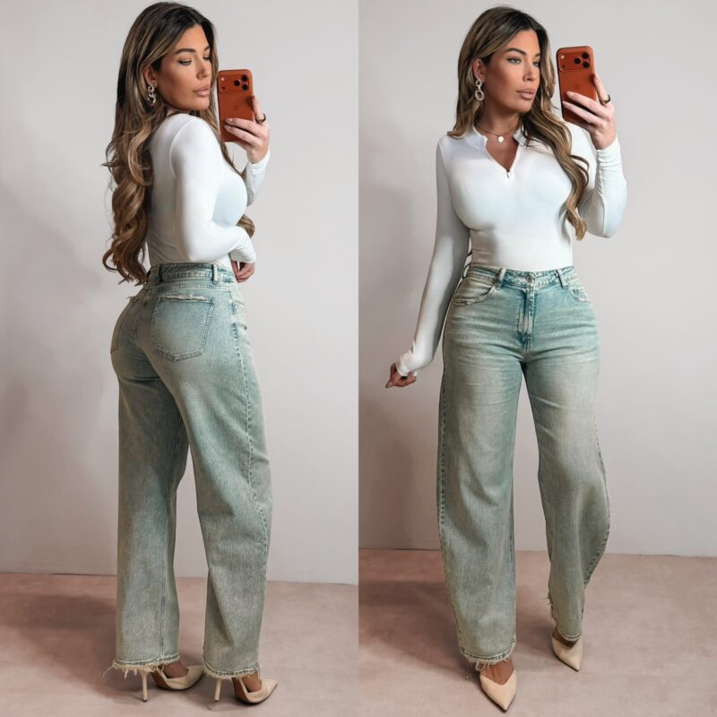 Ribbed zipp body - White